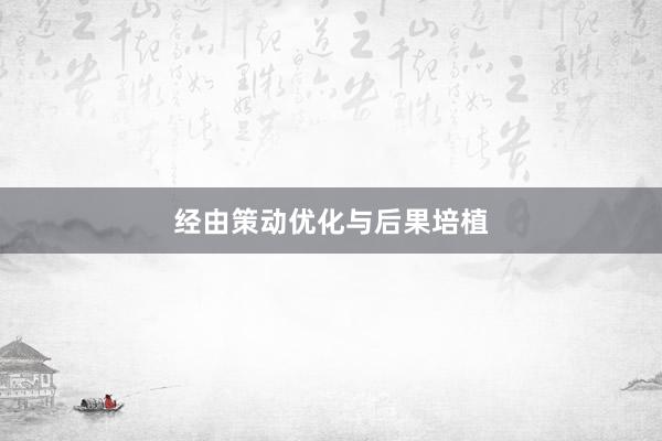经由策动优化与后果培植